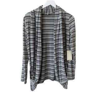41Hawthorn Cardigan Size S Striped Jersey Sweater Stretch Gray NWT StitchFix